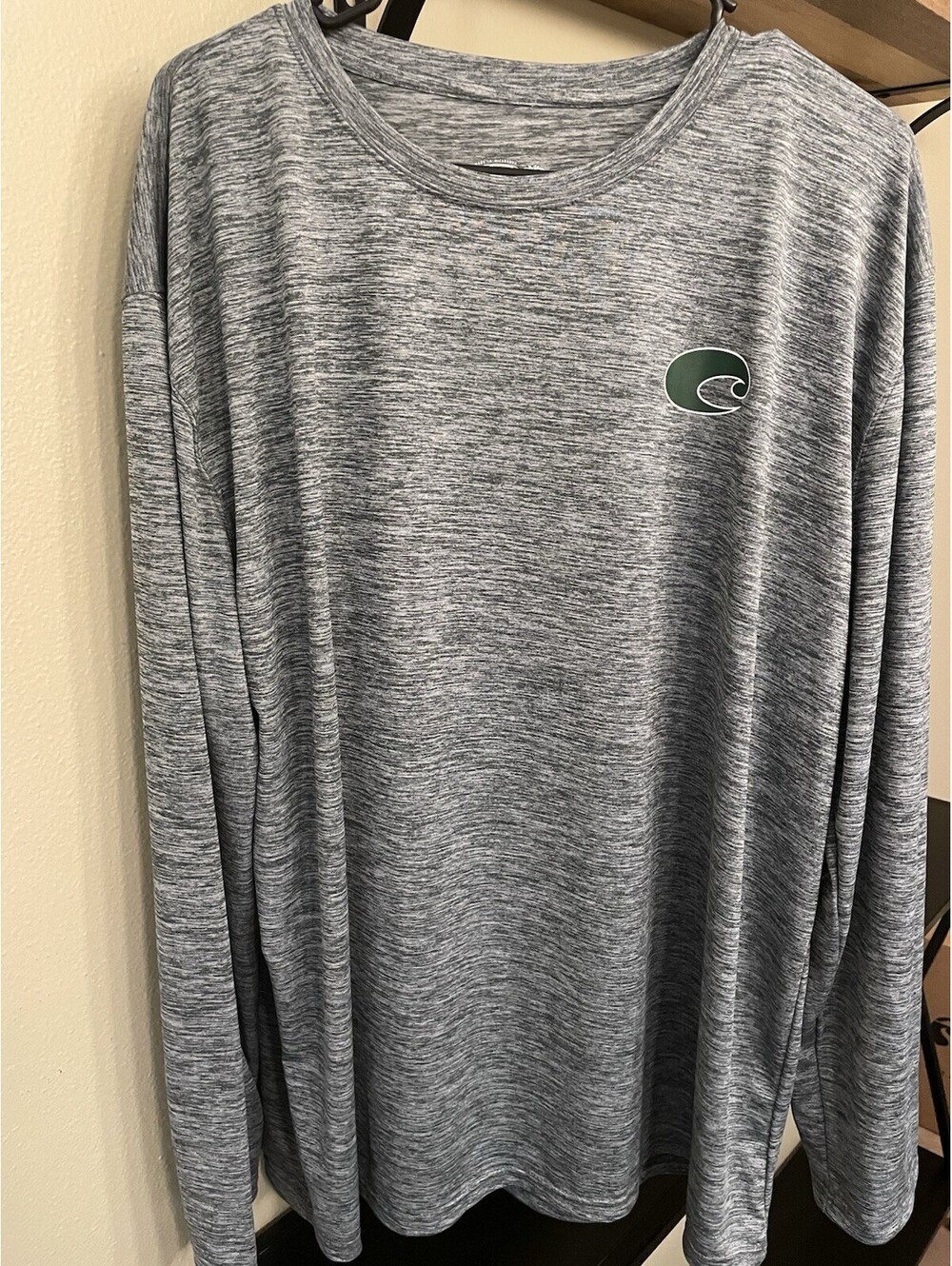 Men’s XXL Costa Long Sleeved Shirt, Gray